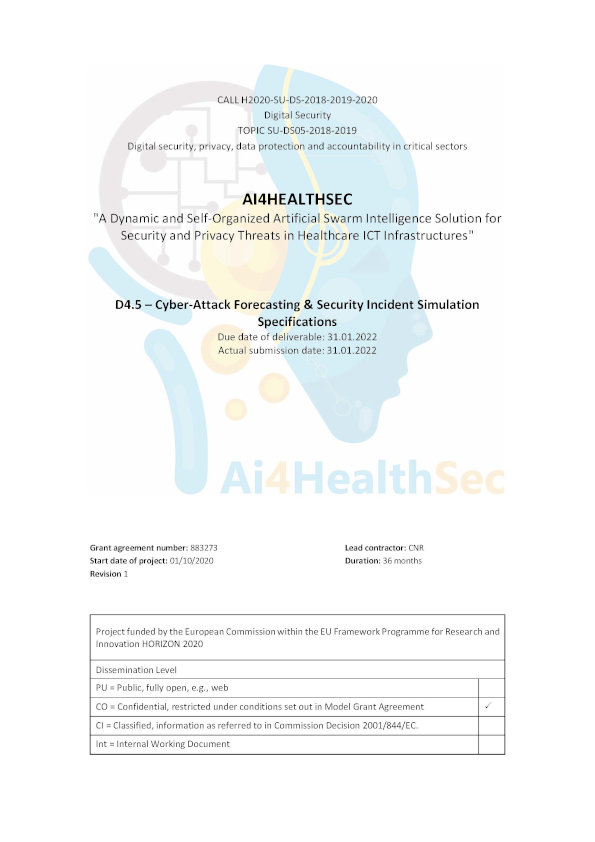 AI4HEALTHSEC-D4.5